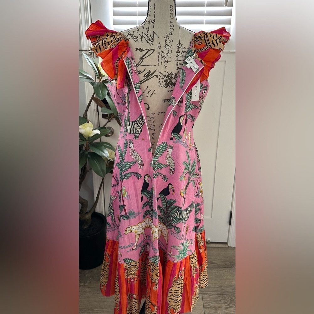 🌺 Cella & Flo Floral Fashion Dress – Size 2 - Picture 13 of 16